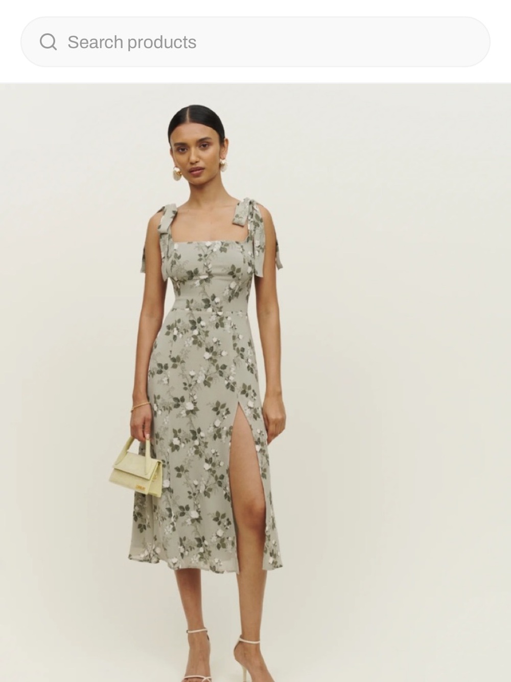 Reformation Sage Green Twilight Dress